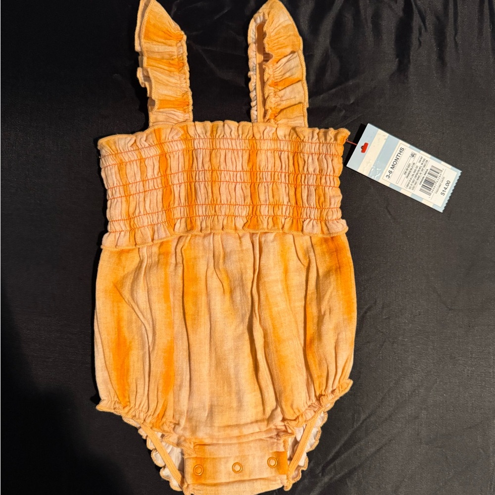 Cat & Jack Yellow and Cream Girls One-Piece